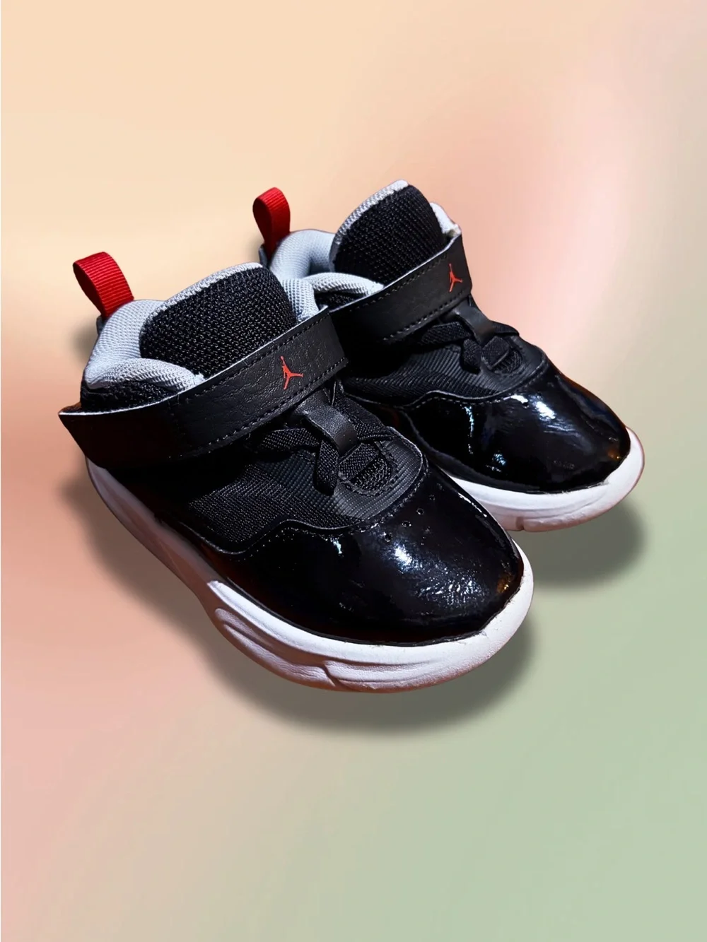 Jordan Stay Loyal 3 Black Cement Toddler 7C Black Red Shoes FB9924-006